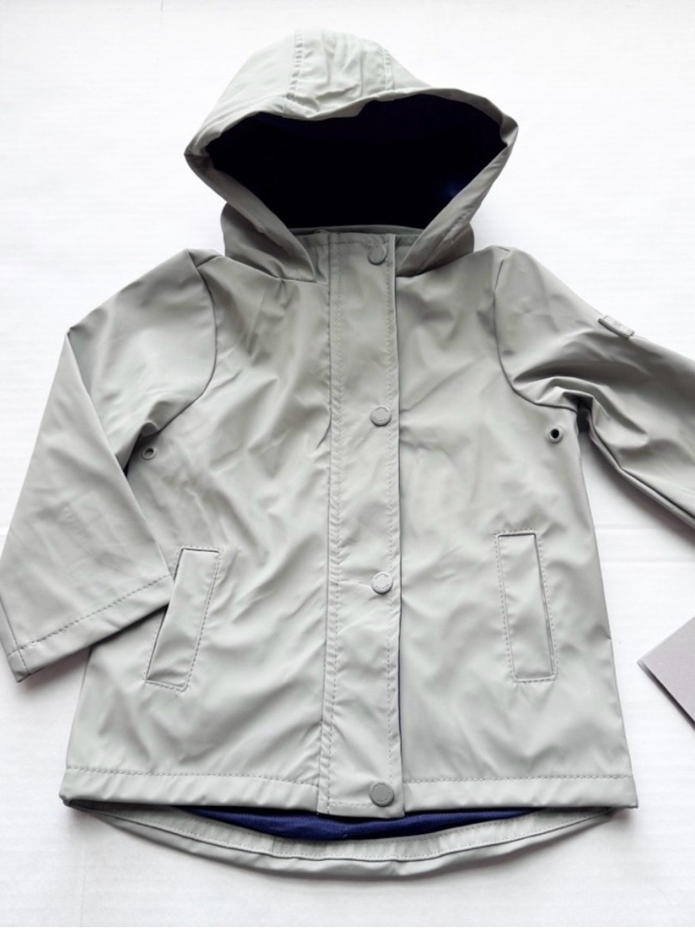 Hunter New Boys Water Resistant Long
Hooded Rain Jacket in Green size 12Y NWT - Picture 2 of 16